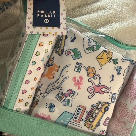 Roller Rabbit Multicolor Travel Pouch Set - Picture 5 of 5